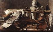 unknow artist Still-Life with Books France oil painting artist